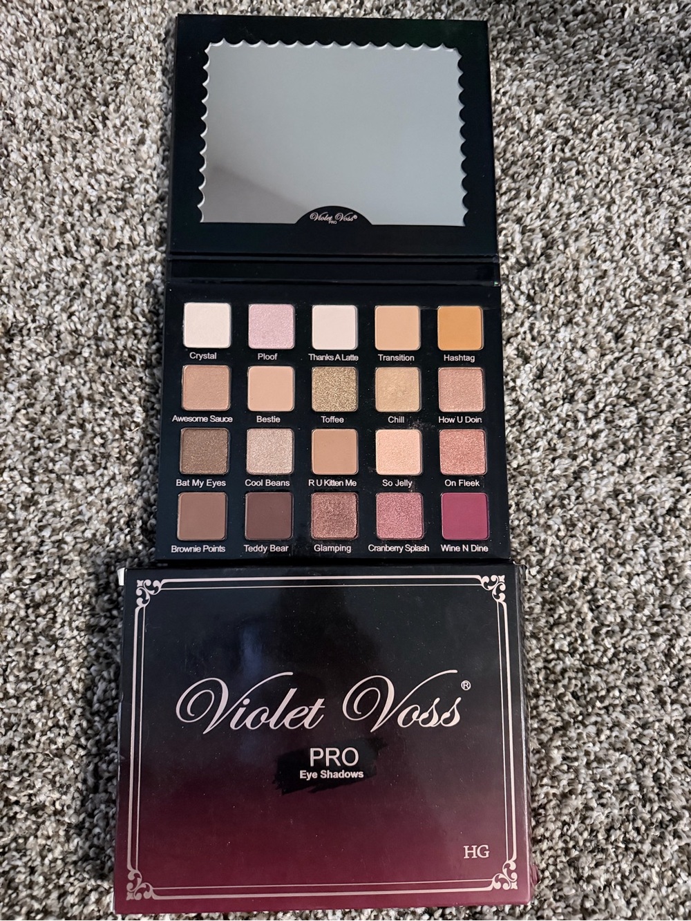 Violet Voss PRO Eyeshadow Palette — Pink, Gold, Brown & Neutral Tones